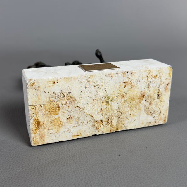 Riace Bronzes Sculptures on Marble Bases, 20th Century, 1970s For Sale - Image 9 of 13