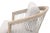 Web Outdoor Club Chair, Pumice & Grey Teak with White & Taupe Rope For Sale - Image 4 of 11