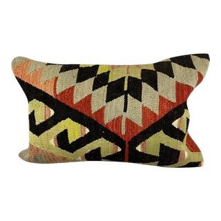 16 x 24 Kilim Pillow Turkish Cushion Twilight Serenity Pillow Cushion Cover For Sale