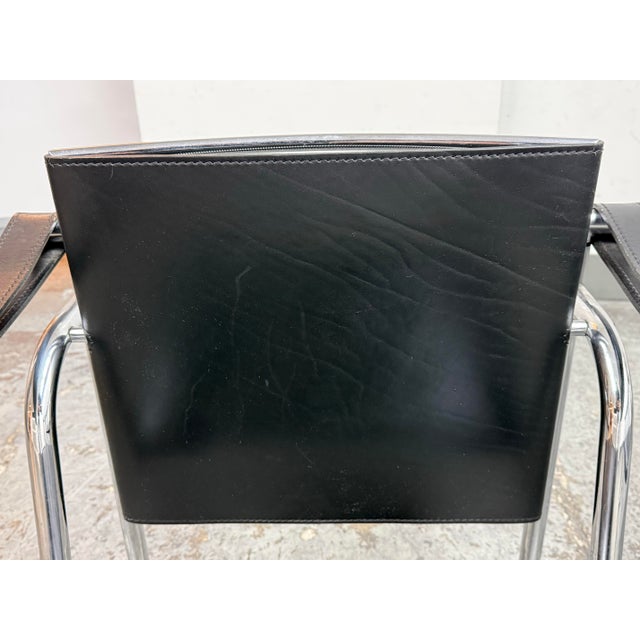 Animal Skin Le Corbusier for Cassina Sling Chairs, Pair For Sale - Image 7 of 12