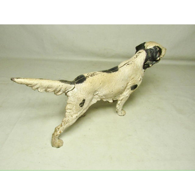 Vintage Hubley Cast Iron English Setter or Pointer Dog Doorstop For Sale - Image 13 of 17