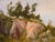 Trees at the Top of the Coastal Bluffs - California Coastal Landscape in Oil on Artists Canvas Board Dramatic Big Sur...