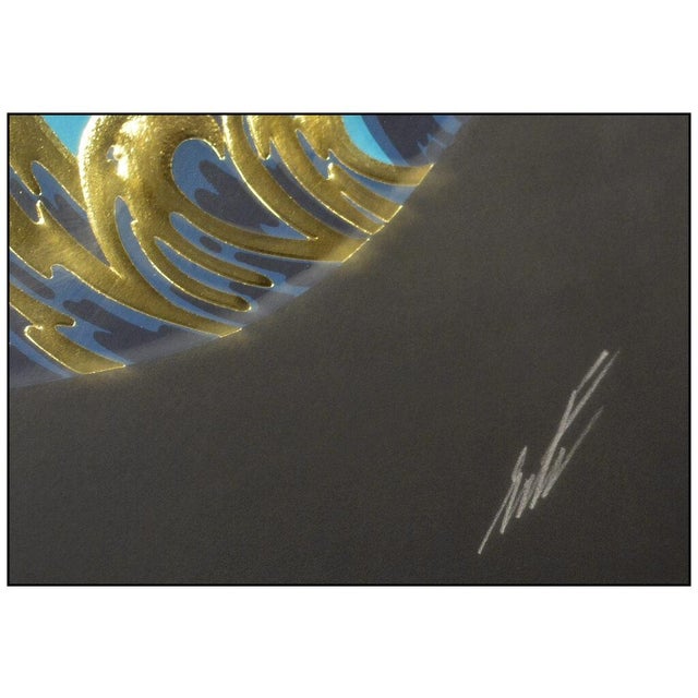 Erté 1980s Statue Of Liberty, Night, Erté For Sale - Image 4 of 6