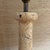 Mid 20th Century Mid Century Modern Tall Cork and Brass Table Lamp For Sale In Cleveland - Image 6 of 12