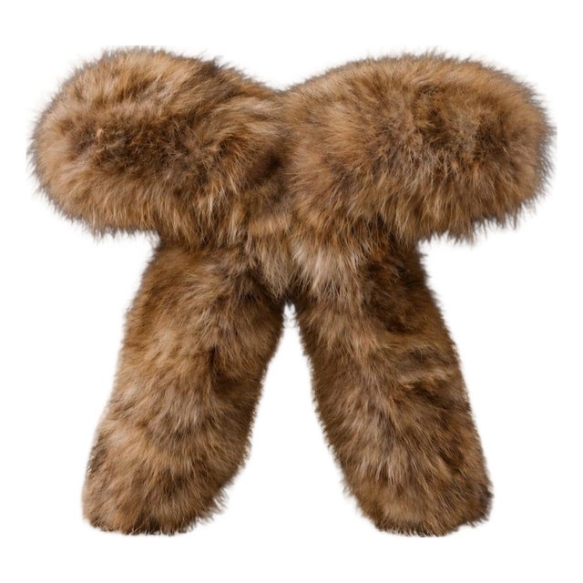 Verellen Racoon Natural Butterfly Stool For Sale