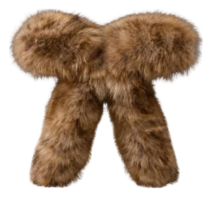 Verellen Racoon Natural Butterfly Stool