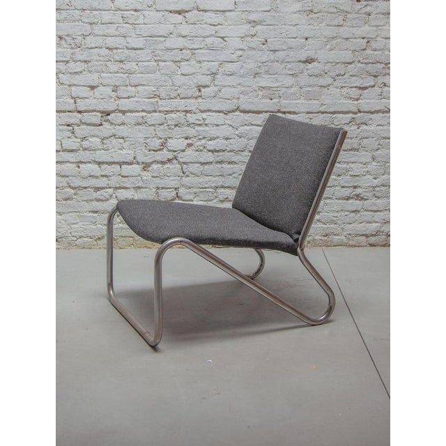 1960s Vintage Chrome Tubular Steel Lounge Chair, 1964 For Sale - Image 5 of 10