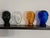 Black Tinted Glass Display Heads, 1970s, Set of 4 For Sale - Image 8 of 13