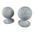 Pair of Belgian Bluestone Ball Finials, Early 1900s For Sale