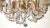 Brass and Lead Crystal 5-Light Chandelier from Preico, 1970s For Sale - Image 6 of 9