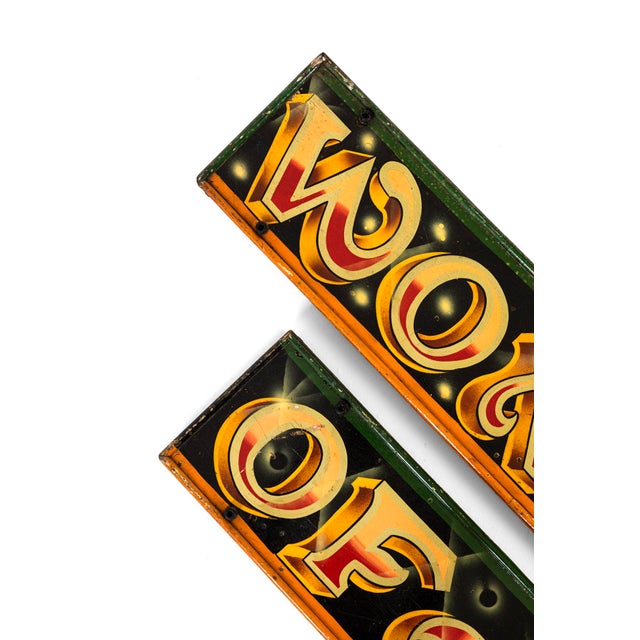 Vintage Fairground Signs, Set of 2 For Sale - Image 6 of 14