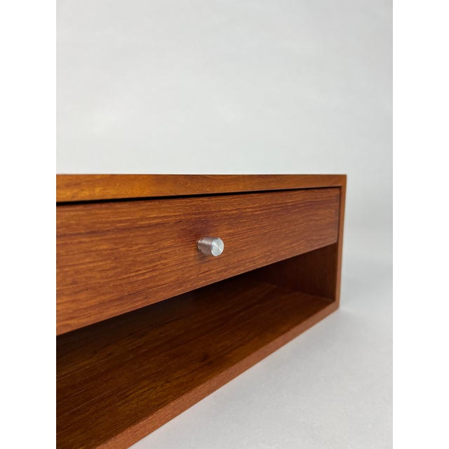 Aksel Kjersgaard No. 127 Wall Console in Teak by Kai Kristiansen for Aksel Kjersgaard, 1960s For Sale - Image 4 of 17