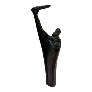 1960s Larry Mohr Bronze Abstract Figurative Sculpture Signed From Artist Estate For Sale