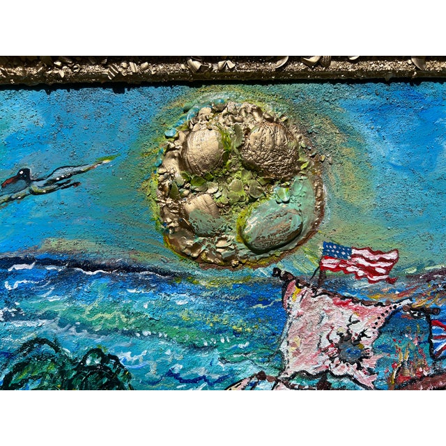 Acrylic Painting on Canvas by Serg Graff, Seascape, "Pirate Island" , Coa For Sale - Image 10 of 10