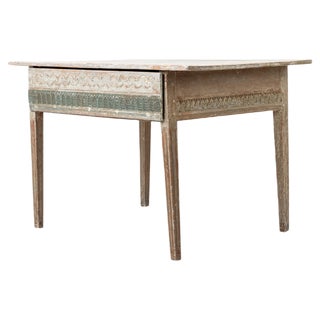 Swedish White Pine Wall Table For Sale
