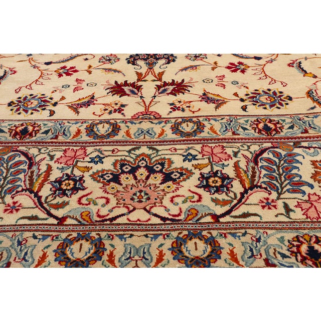 Late 19th Century Late 19th Century Persian Kashan Rug, 10'03 X 16'02 For Sale - Image 5 of 10