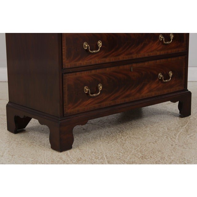 Henkel Harris Nancy Whit Inlaid Mahogany Chest For Sale - Image 10 of 16