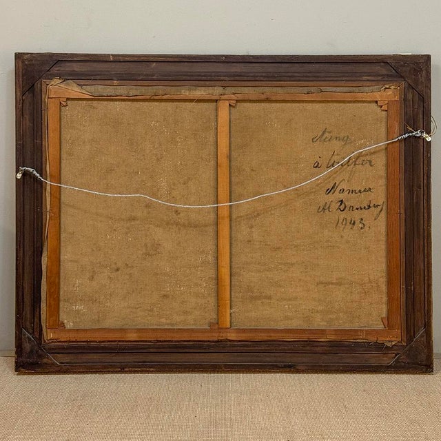 Framed Oil Painting on Canvas by Albert Dandoy (1885-1977) 'Tailfer Pond' For Sale - Image 16 of 16