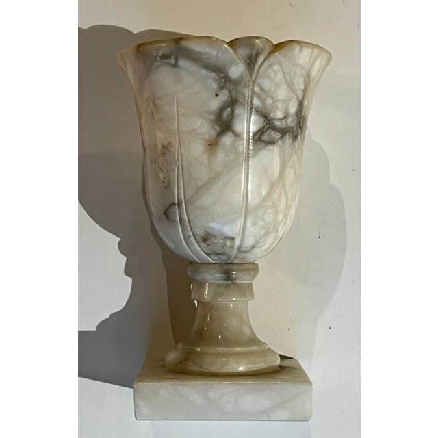 1940s Carved Carera Marble Urn Vase Chairish