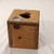 Mid 20th Century Natural Hardwood Square Painted Tissue Box Cover For Sale - Image 4 of 10