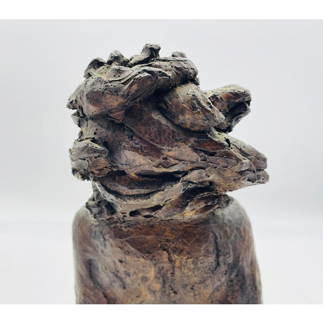 1980s Victor Salmones “By the Sea” Bronze Figurative Sculpture, Latin American Art For Sale - Image 11 of 13