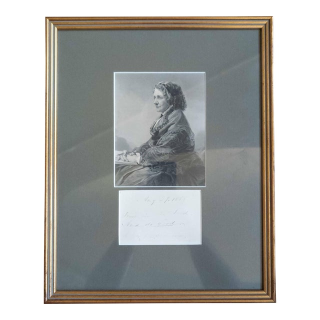 19th Century Signed Autograph Letter by Harriet Beecher Stowe 1888 For Sale