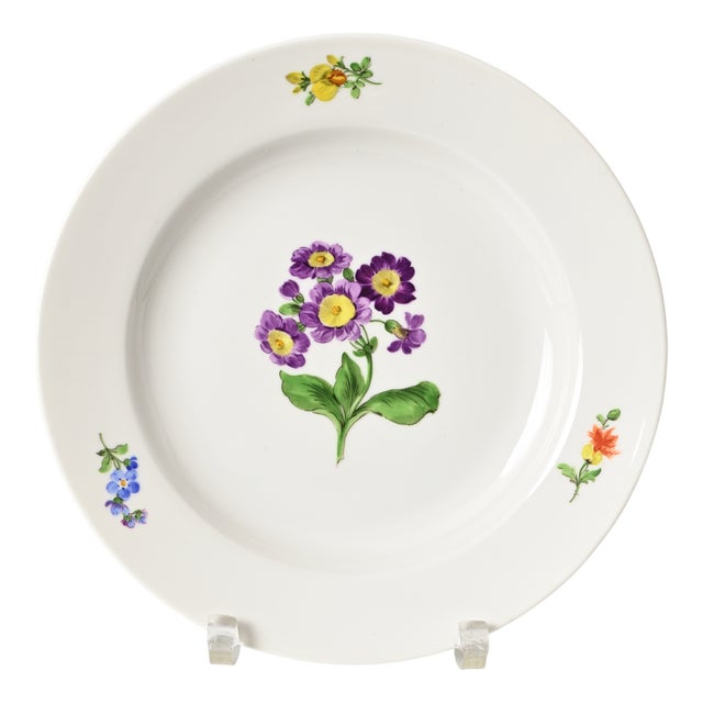 Hand-Painted Porcelain Plate from Meissen, 1960s For Sale