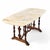 Antique Oval Marble-Top Dining Table With Turned Wood Base For Sale - Image 11 of 18
