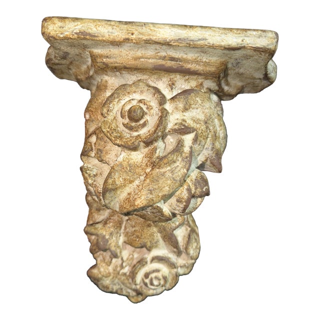 Celestial Meets the Sea Vintage Syroco Shelf Sculpture For Sale