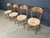 Brown Vintage Italian Bistro and Papercord Dining Chairs, 1980s, Set of 4 For Sale - Image 8 of 13