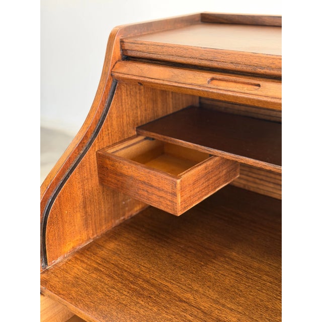 Danish Modern Rolltop Desk For Sale - Image 13 of 18