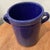 This vintage original Handmade Italian Ceramic Blue Glazed Wine Cooler by Habitat is a unique and charming addition to any...