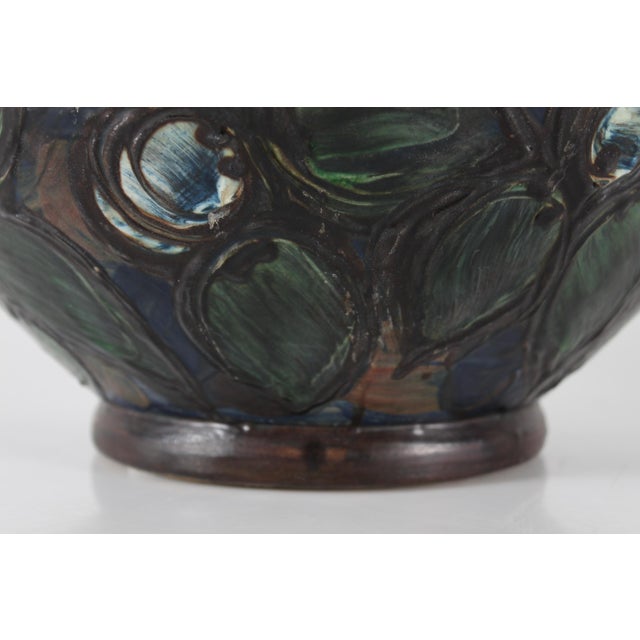 1920s Large Early 20th Century Ball Shaped Floor Vase from Herman A. Kähler, Denmark For Sale - Image 5 of 12