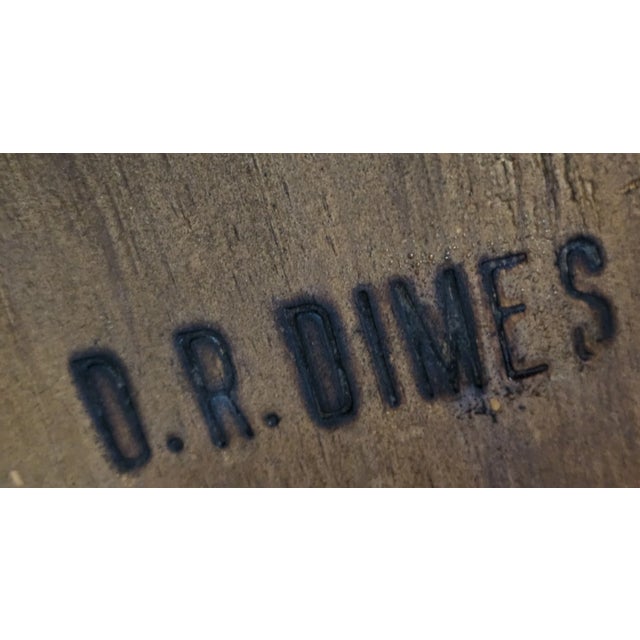 Wood Mid 20th Century d.r. Dimes Childs Size Continuous Arm Windsor Chair Bench Made in New Hampshire For Sale - Image 7 of 7
