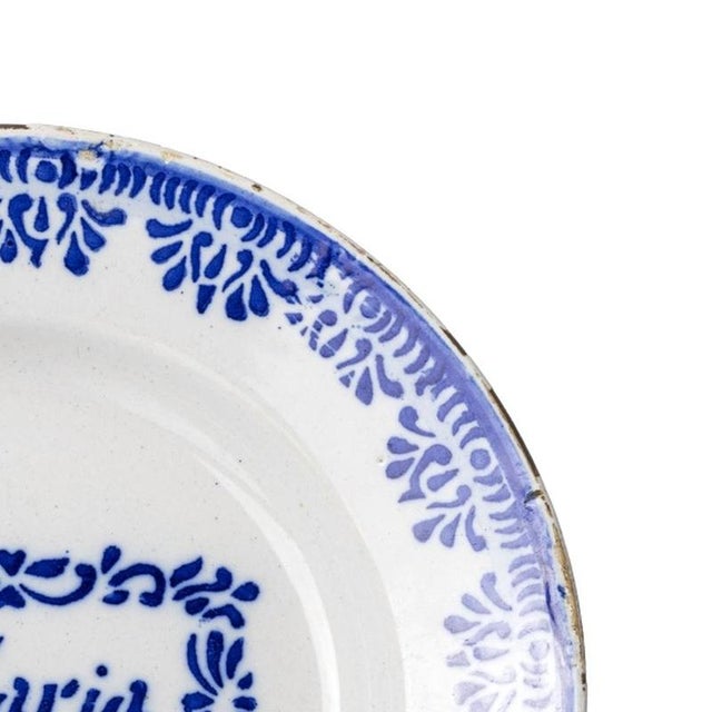 19th Century Talking Earthenware Plate For Sale - Image 4 of 6