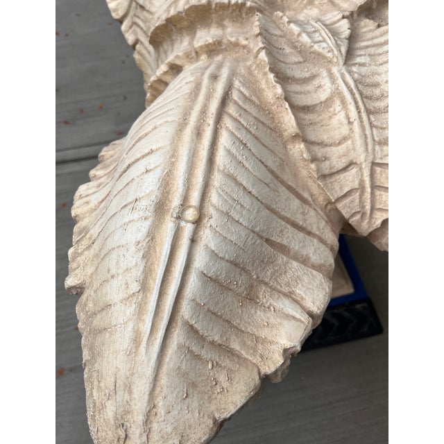 Glass Vintage Serge Roche Palm Beach Chic Art Deco Palm Leaf Dining Table For Sale - Image 7 of 11