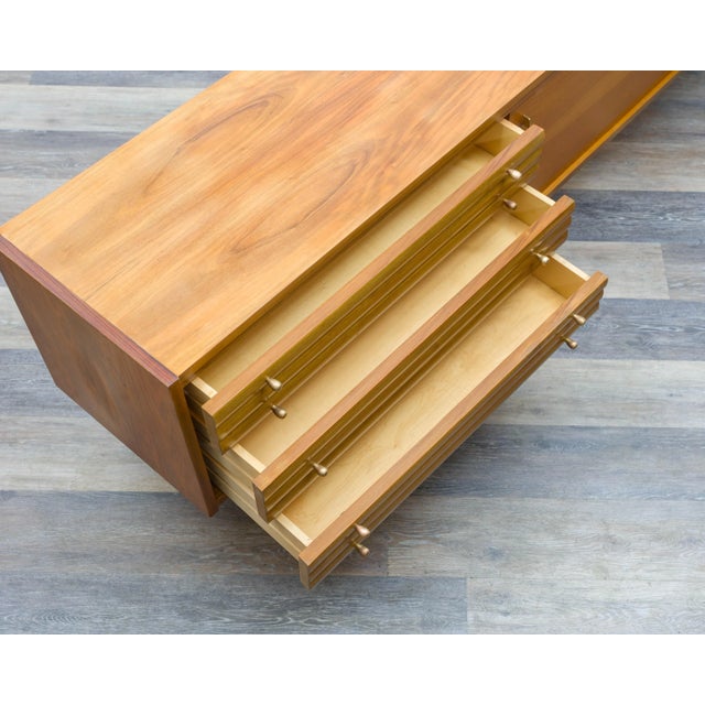 Vintage Sideboard in Walnut, 1950s For Sale - Image 13 of 15