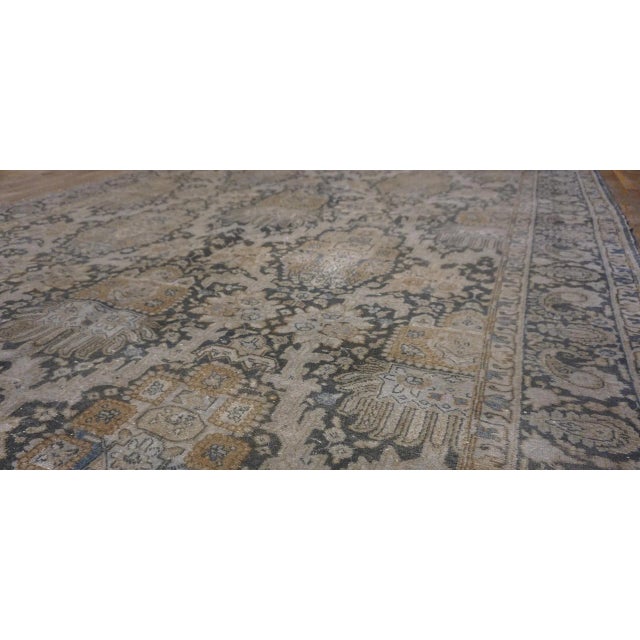 1930s Persian Tabriz Carpet ( 7'7" x 10'4" - 230 x 315 ) For Sale - Image 10 of 10