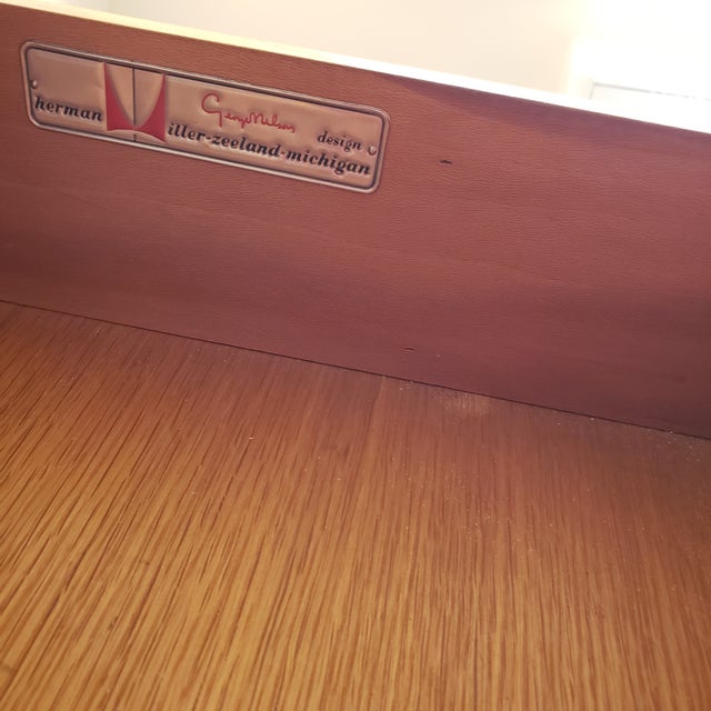 1955 Herman Miller George Nelson Case Series Tallboy W/Dividers For Sale - Image 9 of 11