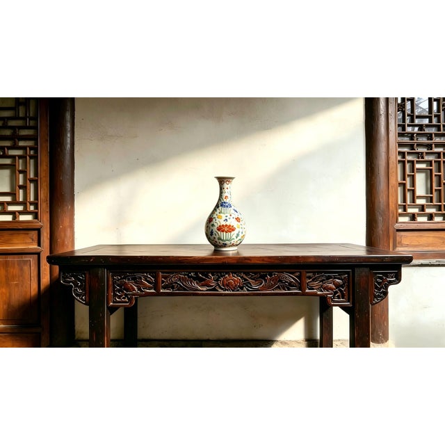 W-13cm,H-23.5cm Experience the beauty and elegance of Chinese history with our Chinese Vintage Porcelain Handcrafted with...