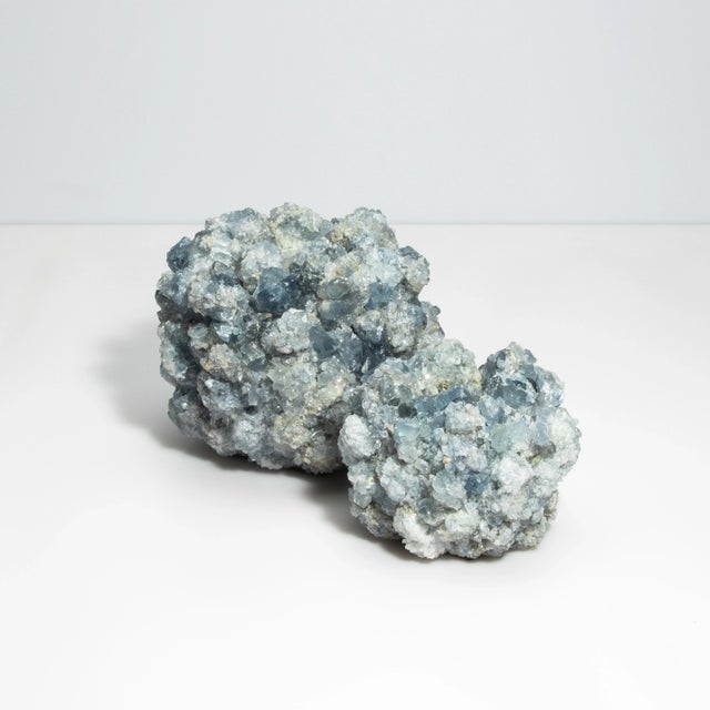 Votive Holder in Celestite Large For Sale In Los Angeles - Image 6 of 7