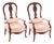 Circa 1860 Red Lacquered French Arm Chairs, a Pair For Sale