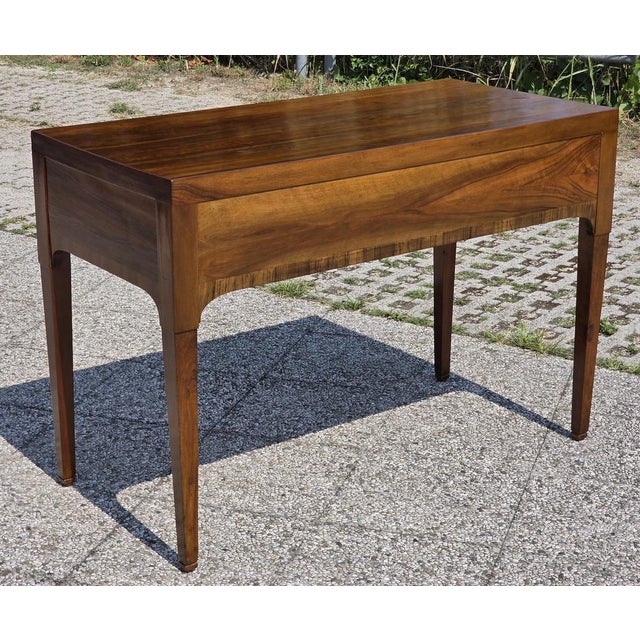 Brown Empire Walnut Writing Desk, Venice, Italy, 19th Century For Sale - Image 8 of 12