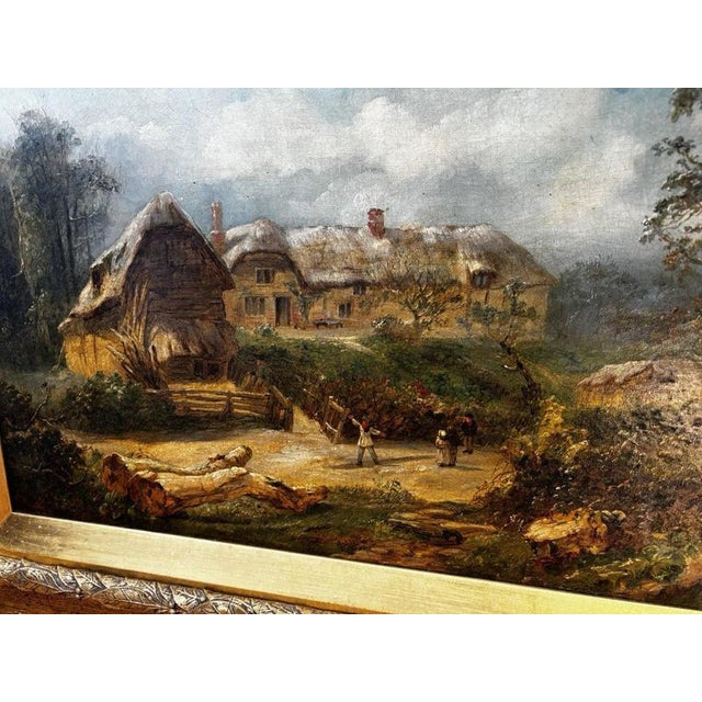 R.Randell, The Cottage, Oil Painting on Canvas, Framed For Sale - Image 6 of 16
