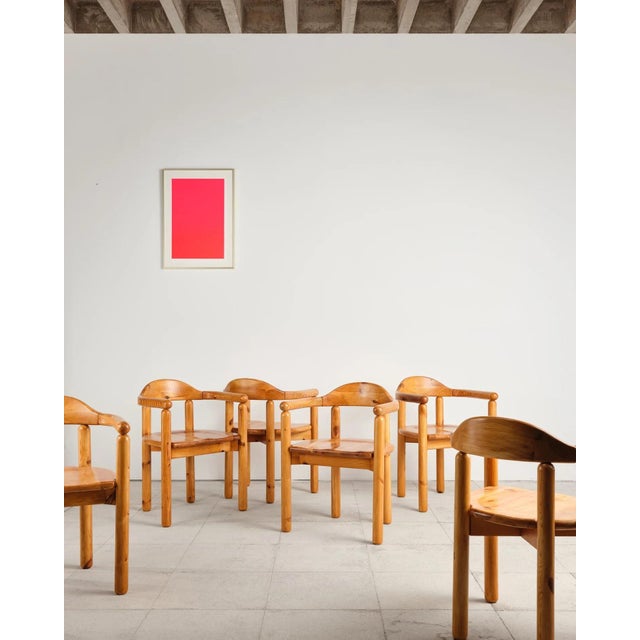 Brutalist Pine Dining Set with Extendable Dining Table and Armchairs by Rainer Daumiller for Hirtshals Savværk, Denmark, 1970s, Set of 7 For Sale - Image 10 of 18