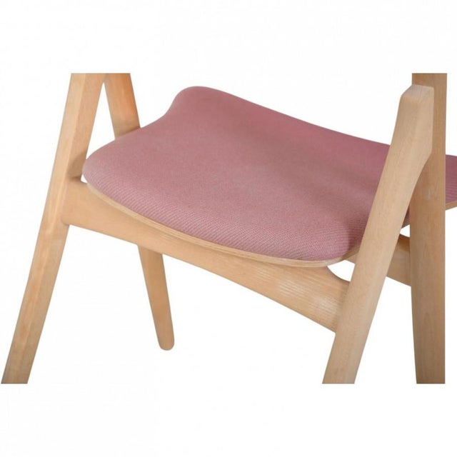 Vintage Sawback Chairs in Beech by Hans Wegner, 1995, Set of 6 For Sale - Image 16 of 18