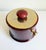 Aldo Tura Oxblood Lacquered Goat Skin Ice Bucket, Italy, 1960s For Sale - Image 14 of 16