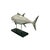 Late 20th Century Late 20th Century Fish Sculpture Silver Color Tuna Statue on Base Coastal Nautical Decor For Sale - Image 5 of 8