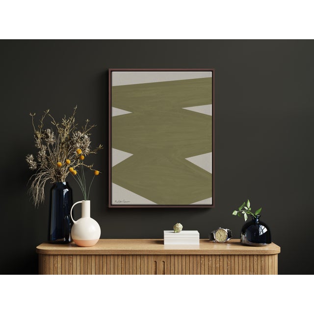 Henri Matisse "Limitless" Affirmations Painting Olive" - Geometric Painting - 2026 Colorway Edition For Sale - Image 4 of 7