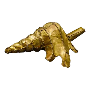 Luciano Bustamante Mexico Signed Brass Conch Nautical Sea Shell Sculpture